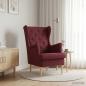 Preview: ARDEBO.de - Sessel Weinrot Stoff