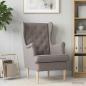 Preview: ARDEBO.de - Sessel Taupe Stoff