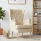 Preview: ARDEBO.de - Sessel Creme Stoff