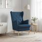 Preview: ARDEBO.de - Sessel Blau Stoff