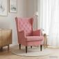 Preview: ARDEBO.de - Sessel Rosa Samt
