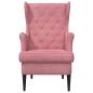 Preview: Sessel Rosa Samt