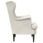 Preview: Sessel Creme Samt