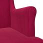 Preview: Sessel Weinrot Samt