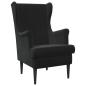 Preview: Sessel Schwarz Samt