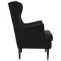 Preview: Sessel Schwarz Samt