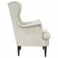 Preview: Sessel Creme Samt