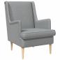 Preview: Sessel Hellgrau Stoff