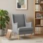 Preview: Sessel Hellgrau Stoff