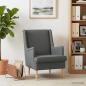 Preview: Sessel Dunkelgrau Stoff