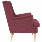 Preview: Sessel Weinrot Stoff