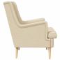 Preview: Sessel Creme Stoff