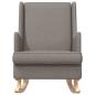 Preview: Schaukelstuhl Taupe 62 x 80 x 85 cm Stoff