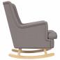 Preview: Schaukelstuhl Taupe 62 x 80 x 85 cm Stoff