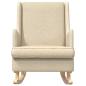 Preview: Schaukelstuhl Creme 62 x 80 x 85 cm Stoff