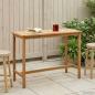 Preview: ARDEBO.de - Bartisch Natur 150 x 75 x 105 cm Massivholz Teak