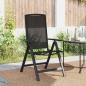 Preview: Liegestühle für den Garten 2 stk. Schwarz Textilene