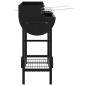 Preview: Holzkohlegrill 96,5 x 42,5 x 88,5 cm Schwarz