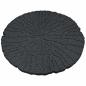 Preview: Trittsteine 6 stk. Schwarz Ø 45 x 1,8 cm Gummi