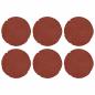 Preview: Trittsteine 6 stk. Rot Ø 45 x 1,8 cm Gummi
