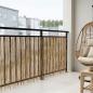 Preview: Gartenzaun Kohlenstoff 400 x 100 cm Schilf