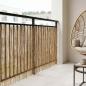 Preview: Gartenzaun Kohlenstoff 300 x 90 cm Schilf