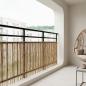 Preview: Gartenzaun Kohlenstoff 500 x 90 cm Schilf