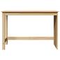 Preview: Schreibtisch Braun 112 x 50 x 75 cm Massivholz Kiefer