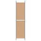 Preview: 6-teiliger Raumtrenner Beige 300 x 220 cm Stoff