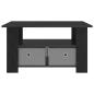 Preview: Couchtisch Schwarz Eichen-Optik 77 x 55 x 42 cm Holzwerkstoff