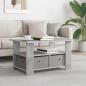 Preview: ARDEBO.de - Couchtisch Beton Grau 77 x 55 x 42 cm Holzwerkstoff