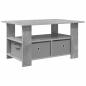 Preview: Couchtisch Beton Grau 77 x 55 x 42 cm Holzwerkstoff