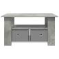 Preview: Couchtisch Beton Grau 77 x 55 x 42 cm Holzwerkstoff