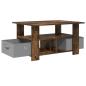 Preview: Couchtisch Geräucherte Eiche 77 x 55 x 42 cm Holzwerkstoff