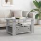 Preview: ARDEBO.de - Couchtisch Graues Sonoma 77 x 55 x 42 cm Holzwerkstoff