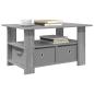 Preview: Couchtisch Graues Sonoma 77 x 55 x 42 cm Holzwerkstoff