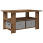 Preview: Couchtisch Altholz 77 x 55 x 42 cm Holzwerkstoff