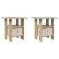 Preview: Nachttisch 2 stk. Sonoma-Eiche 41 x 40 x 45 cm Holzwerkstoff