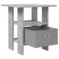 Preview: Nachttisch 2 stk. Beton Grau 41 x 40 x 45 cm Holzwerkstoff