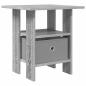 Preview: Nachttisch Graues Sonoma 41 x 40 x 45 cm Holzwerkstoff