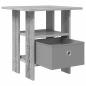 Preview: Nachttisch Graues Sonoma 41 x 40 x 45 cm Holzwerkstoff