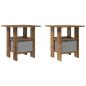 Preview: Nachttisch 2 stk. Altholz 41 x 40 x 45 cm Holzwerkstoff