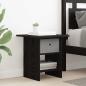 Preview: Nachttisch 2 Stk. Schwarz Eichen-Optik 41 x 40 x 45 cm