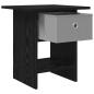 Preview: Nachttisch 2 Stk. Schwarz Eichen-Optik 41 x 40 x 45 cm