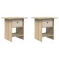 Preview: Nachttisch 2 Stk. Sonoma-Eiche 41 x 40 x 45 cm Holzwerkstoff