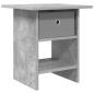 Preview: Nachttisch Betongrau 41 x 40 x 45 cm Holzwerkstoff