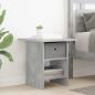 Preview: Nachttisch 2 Stk. Betongrau 41 x 40 x 45 cm Holzwerkstoff