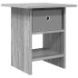 Preview: Nachttisch Sonoma-Grau 41 x 40 x 45 cm Holzwerkstoff