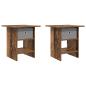 Preview: Nachttisch 2 Stk. Altholz 41 x 40 x 45 cm Holzwerkstoff
