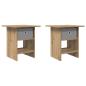 Preview: Nachttisch 2 Stk. Artisan-Eiche 41 x 40 x 45 cm Holzwerkstoff